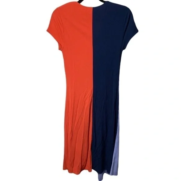 Tory Burch Walden Asymmetrical Color Block Dress